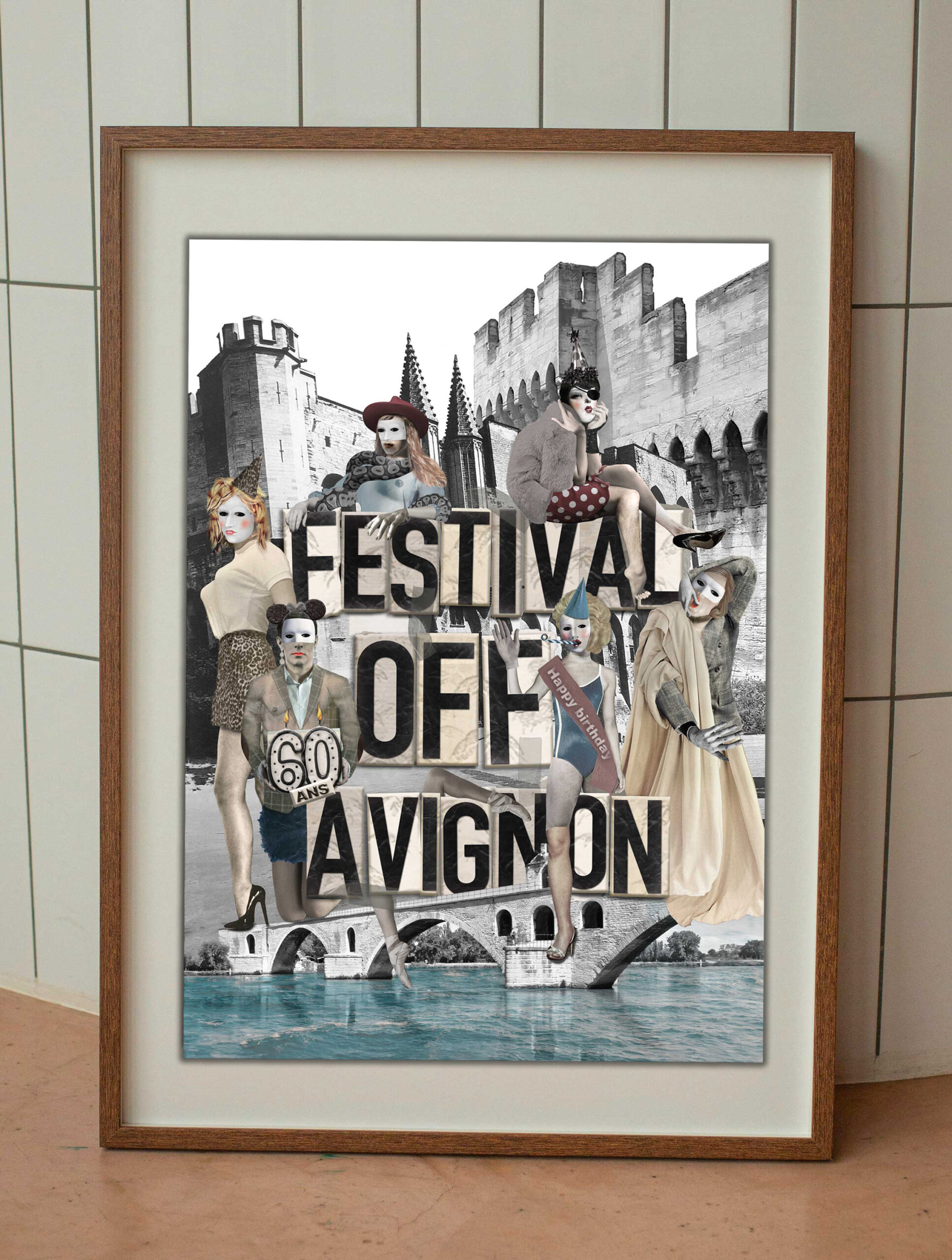 Collage - Affiche - Festival - Avignon
