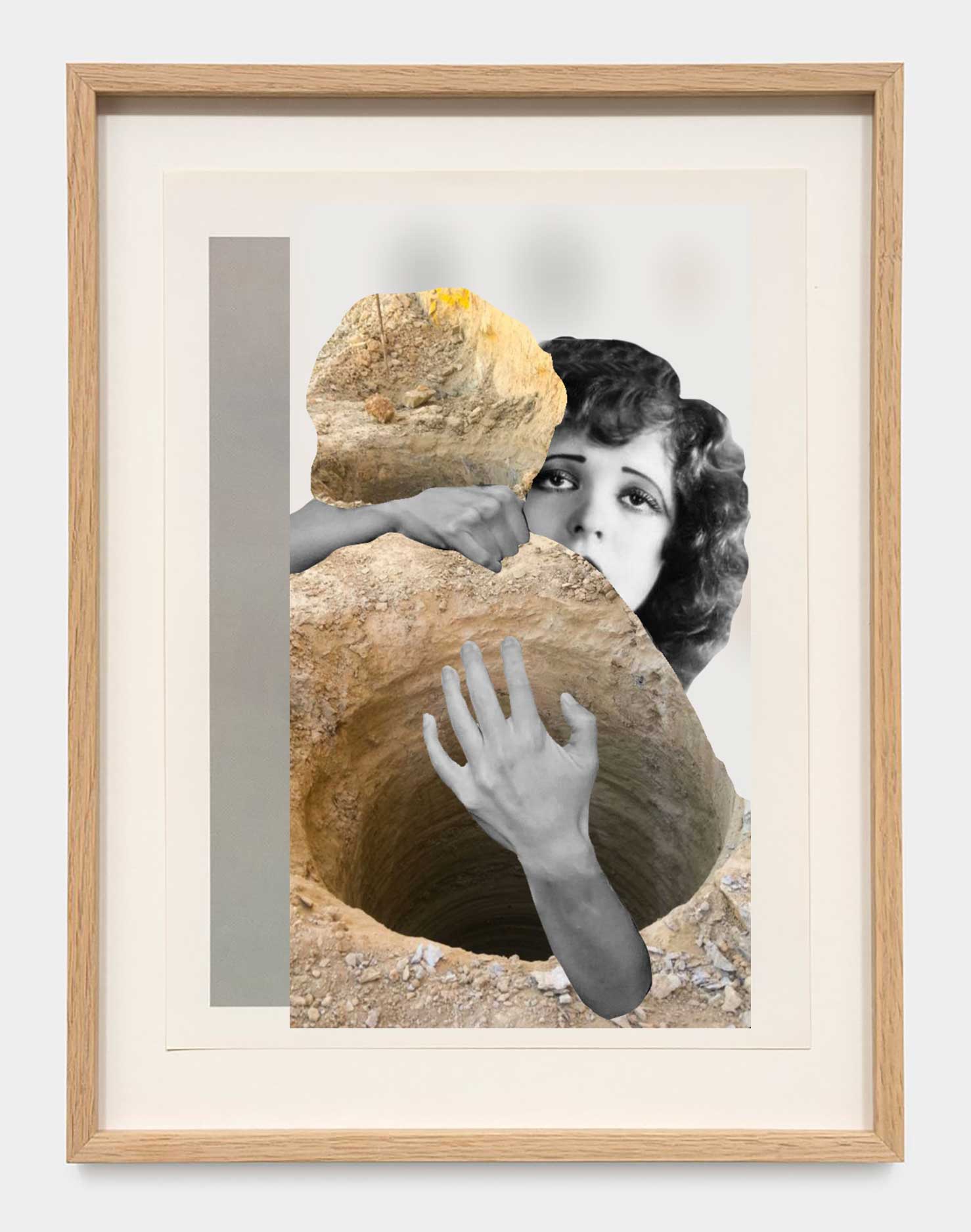 Collage papier sur papier canson - Nathalie Saint-Oyant